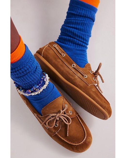 Jeffrey Campbell Yellow Yachting Day Suede Boat Shoes