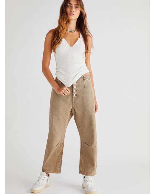 Denim Osaka Relaxed Jeans in Khaki 