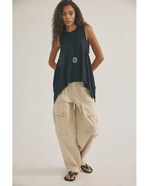 Free People Black Ari Tank Top