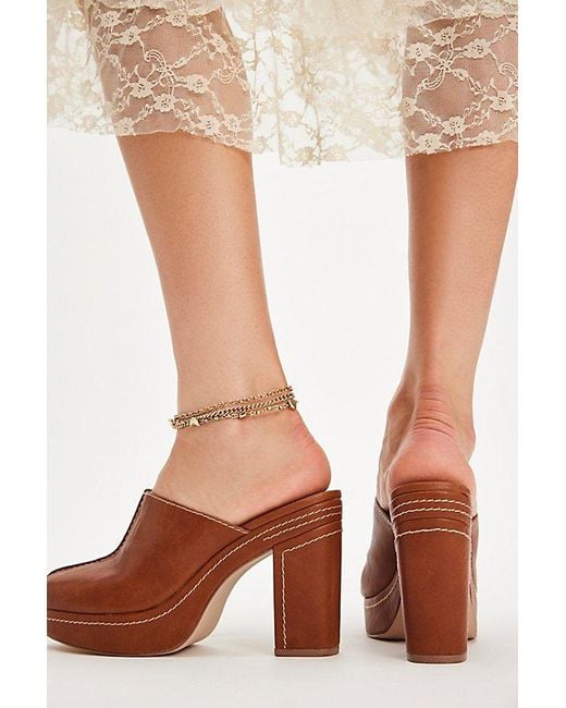 Matisse Natural Krissy Platform Mules By
