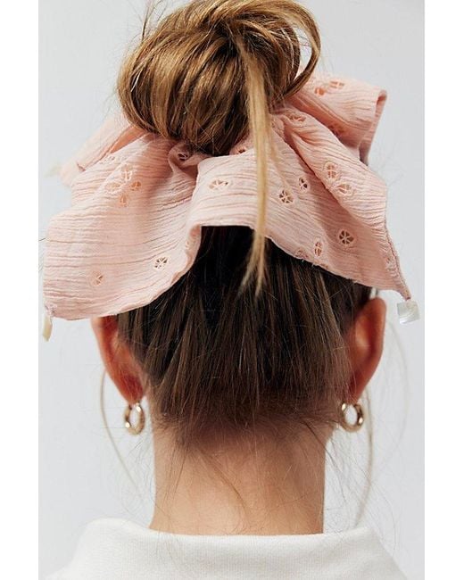 Free People Brown Atalia Square Scrunchie
