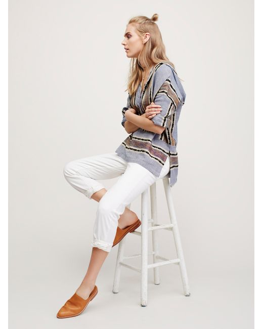 Free people Baja Pullover Top in Green | Lyst