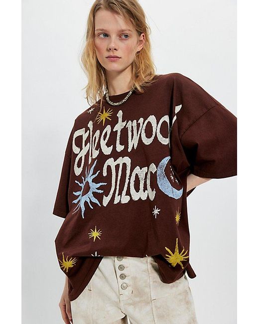 Daydreamer Multicolor Fleetwood Mac Doodles Oversized Tee