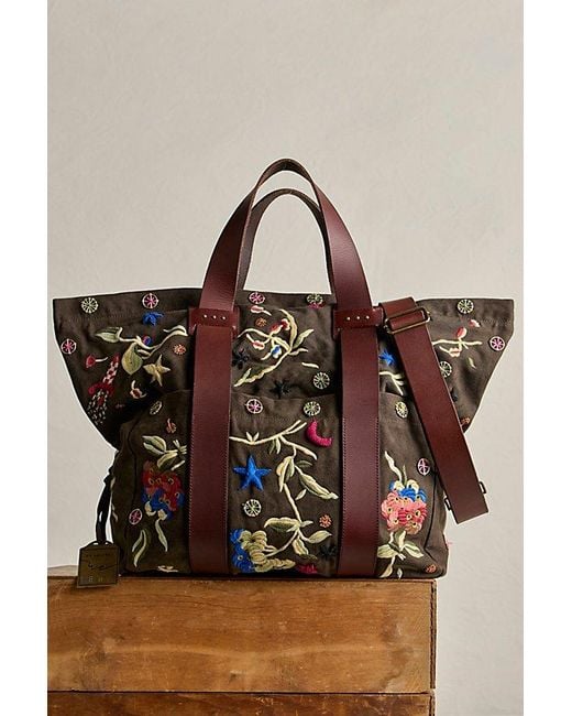 Free People Brown X The Falls Long Weekend Bag