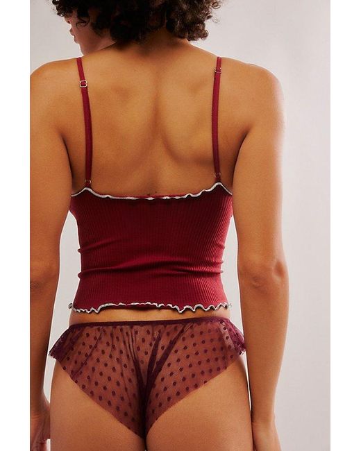 Only Hearts Red Coucou Lola Butterfly Brief Undies