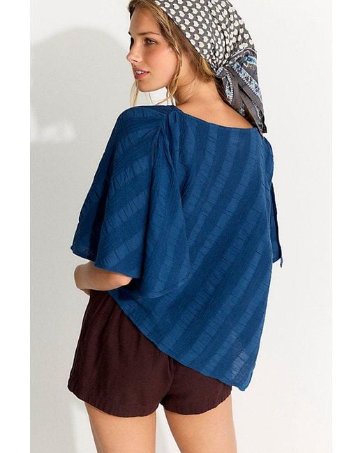 free-est Blue Bea Top By