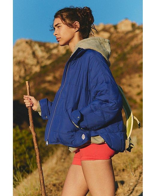 Fp Movement Blue Pippa Packable Puffer Jacket