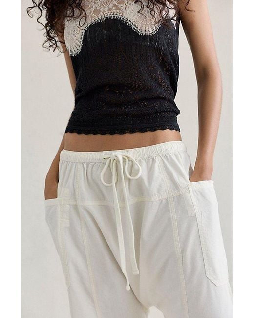 Free People Multicolor Need You Now Solid Cotton-Poplin Harem Pants