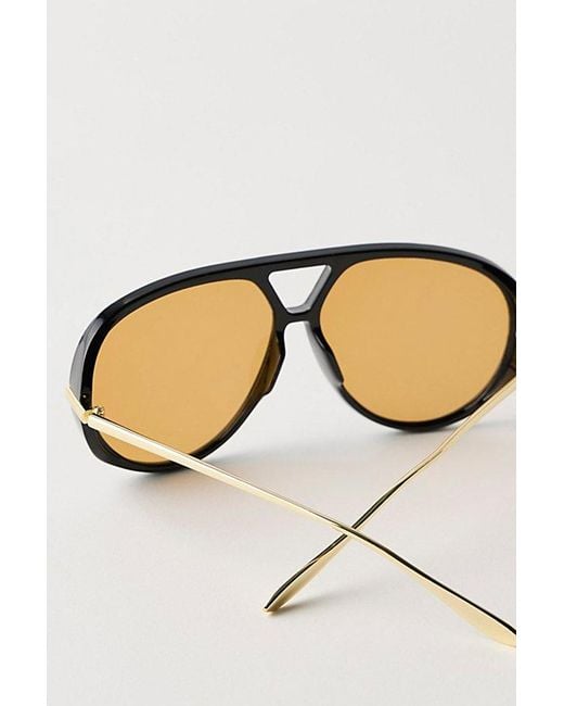 Free People Natural Sunday Afternoon Oversized Aviator Sunglasses