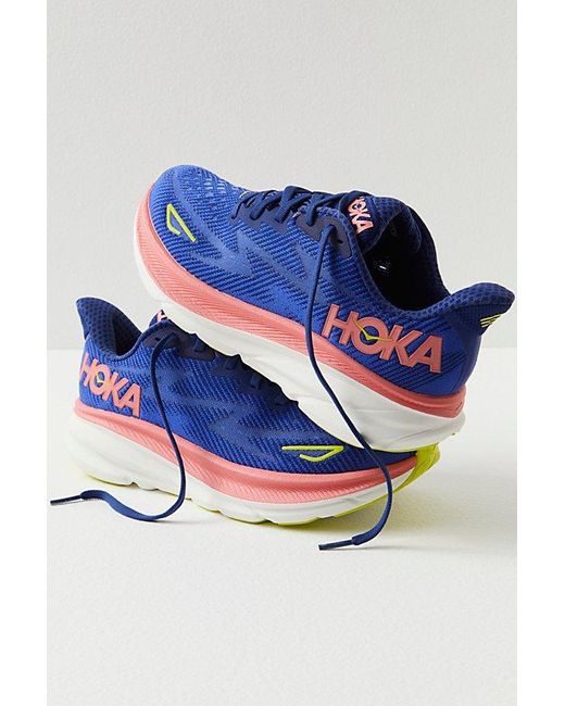 Hoka One One Blue Hoka Clifton 9 Sneakers