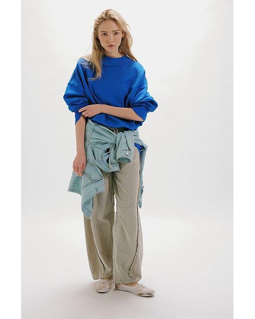 Free People Blue Palm Springs Pullover