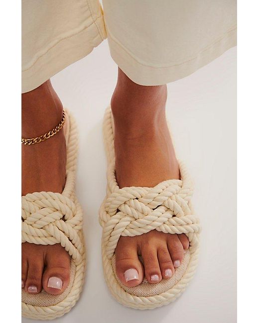 MIA Natural Miko Rope Slide Sandals