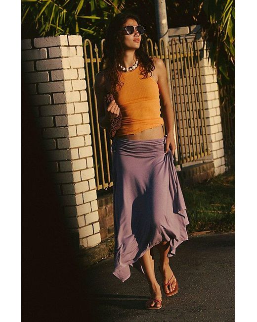 Free People Black Zella Convertible Skirt By