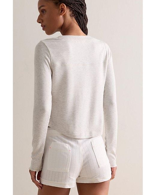 Intimately By Free People Gray Dream State Henley Top By
