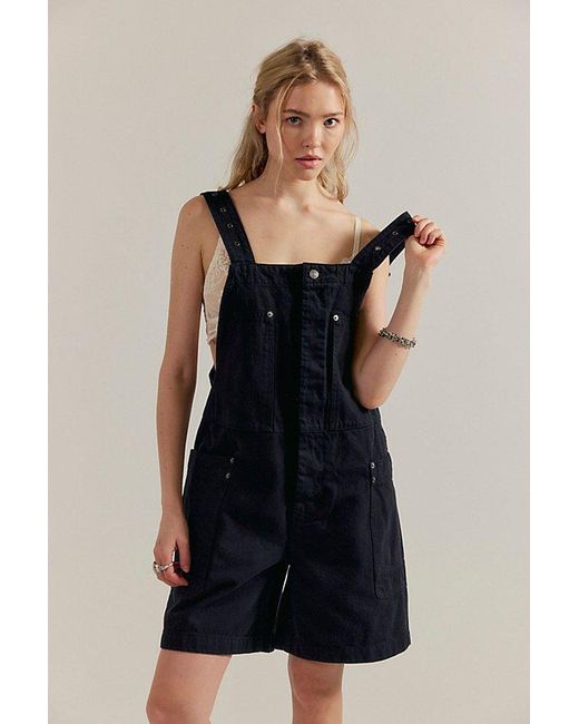 Free People Black We The Free Set It Off Long Shortalls