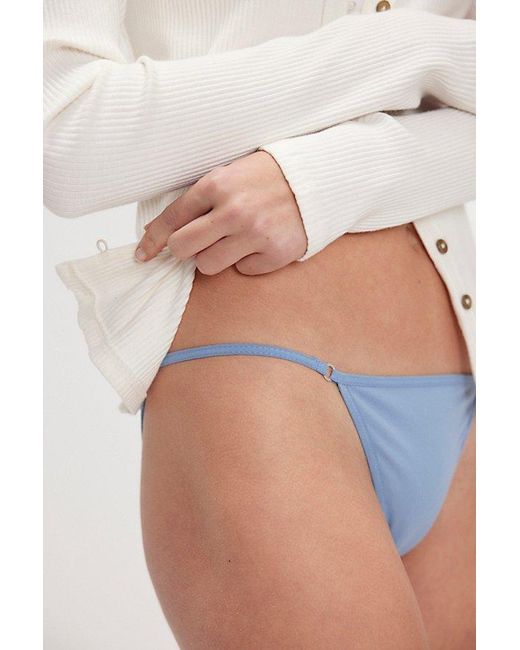 Free People White Barely There Bikini