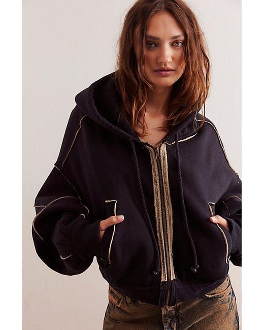 Free People Black Mercer Hoodie