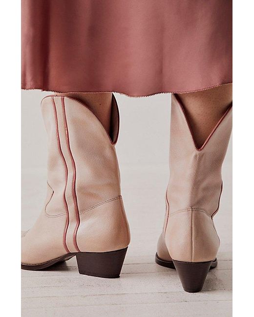 Free People Natural Borderline Western Boots