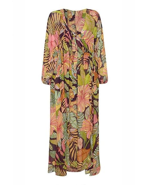 Matthew Williamson x Free People Multicolor Kantuta Long Sleeve Kaftan Jacket