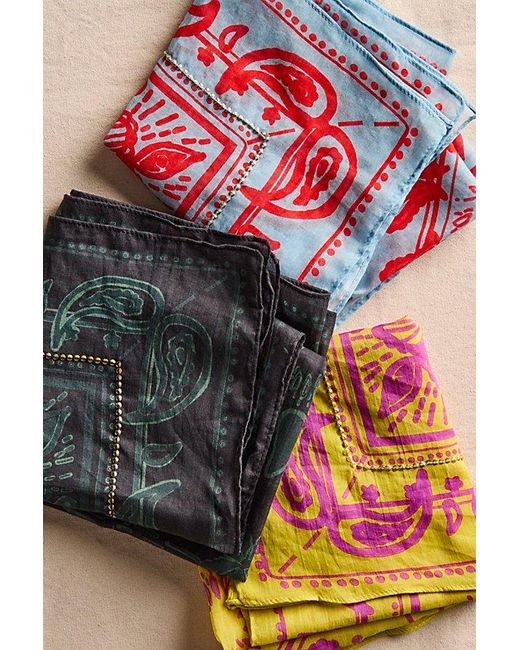 Free People Bandanna Bag Bundle. Colorful Patterned. Free People Shopping Bag Like new | Mercari main image 4