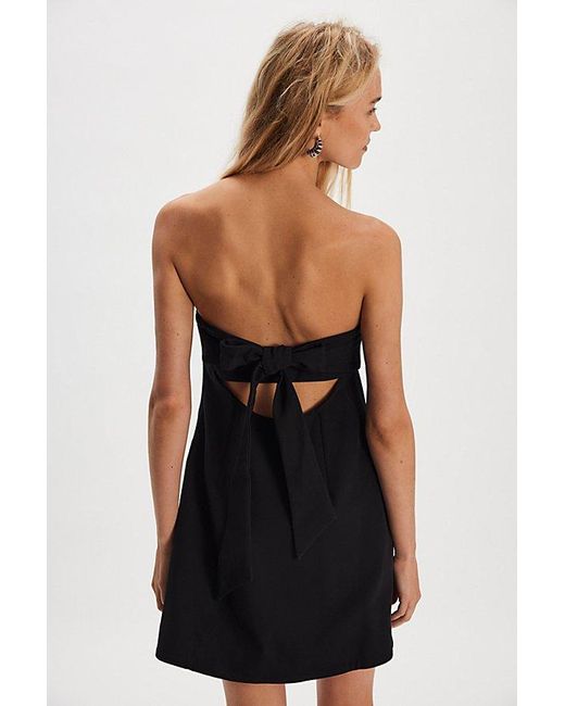 Free People Black Floreo Mini Dress