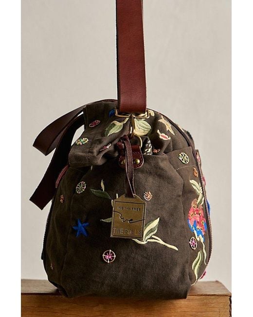 Free People Brown X The Falls Long Weekend Bag