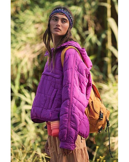 Fp Movement Purple Pippa Packable Pullover Puffer