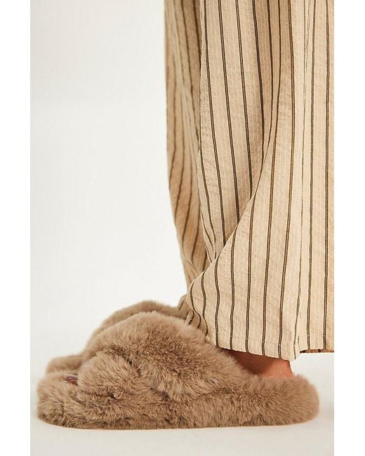 Free People Natural Counting Sheep Slippers