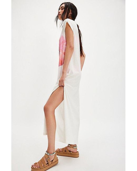 Ragabond Pink Hibiscus Maxi Tee Top By