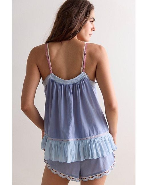 Intimately By Free People Blue Sweet Dusk Sleep Set By