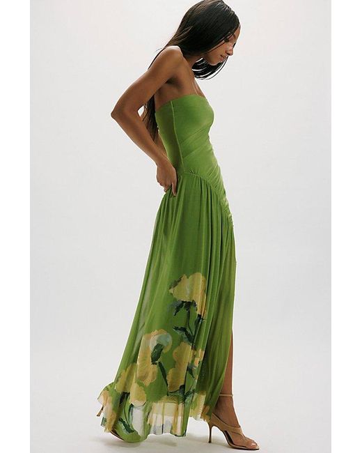 Bec & Bridge Citrina Strapless Dress in Green