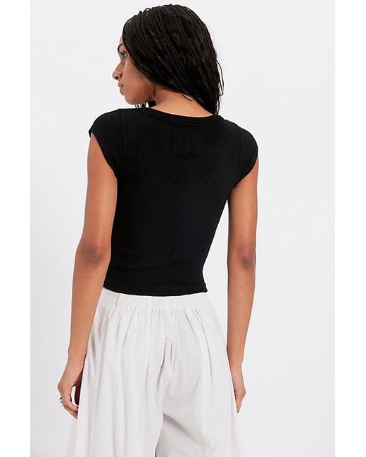 Free People Black Brooklyn Tee