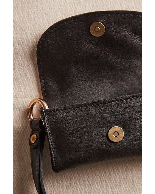 Free People Gray Leather Bag Lanyard