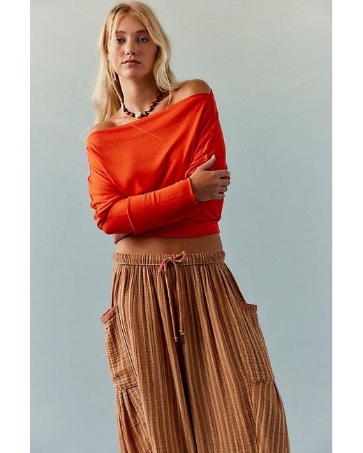 Free People Red Good Feels Sensual Set By