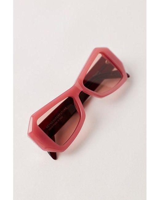 Free People Pink Retrosuperfuture Tempio Sunglasses