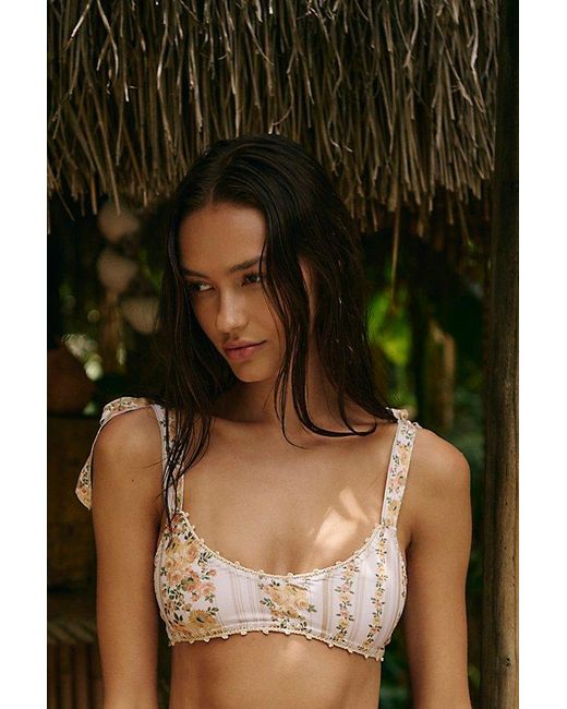 CAPITTANA Green Loretta Bikini Top