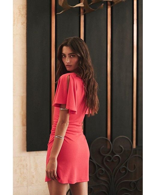 free-est Red Prima Tee Mini Dress By