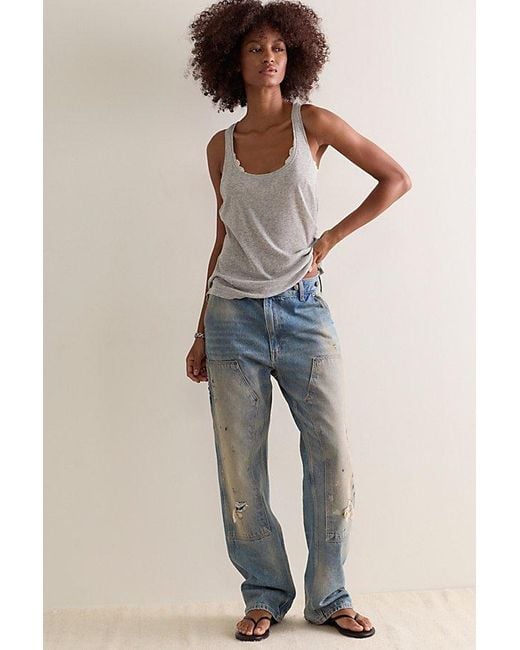 Intimately By Free People Gray Barely Bare Rib Tank Top By