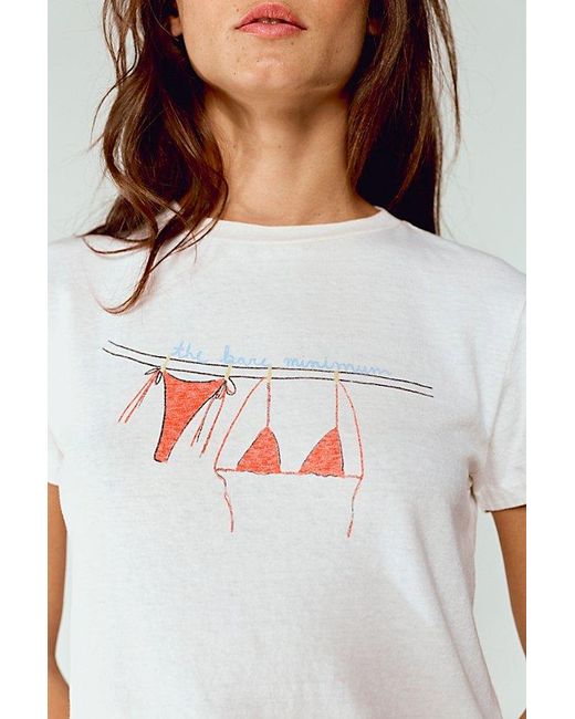 Re/done White Bare Minimum Tee