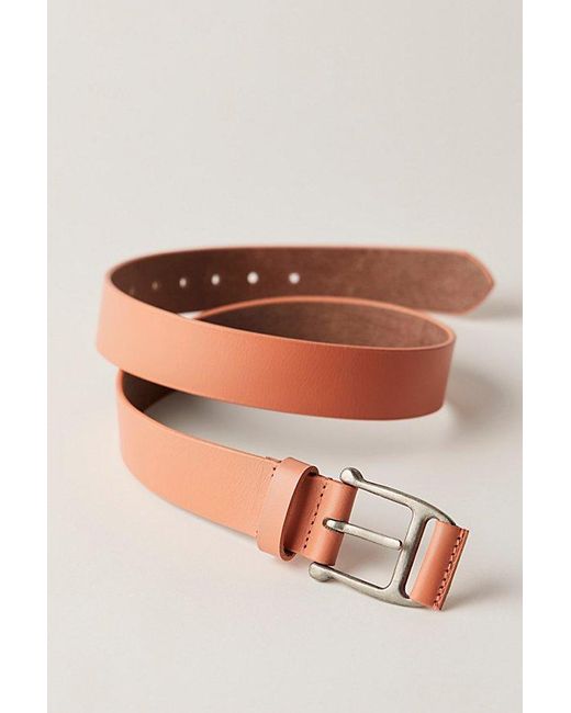 Free People Red Carraway Leather Belt