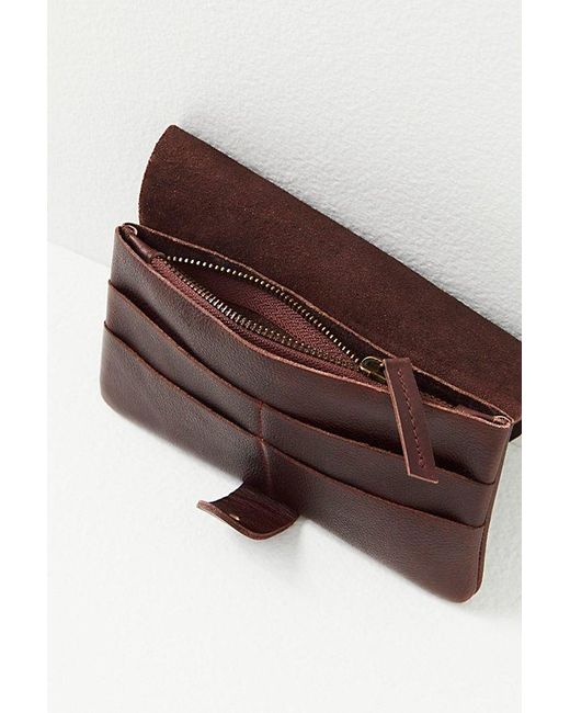 Free People Brown Pulito Leather Wallet