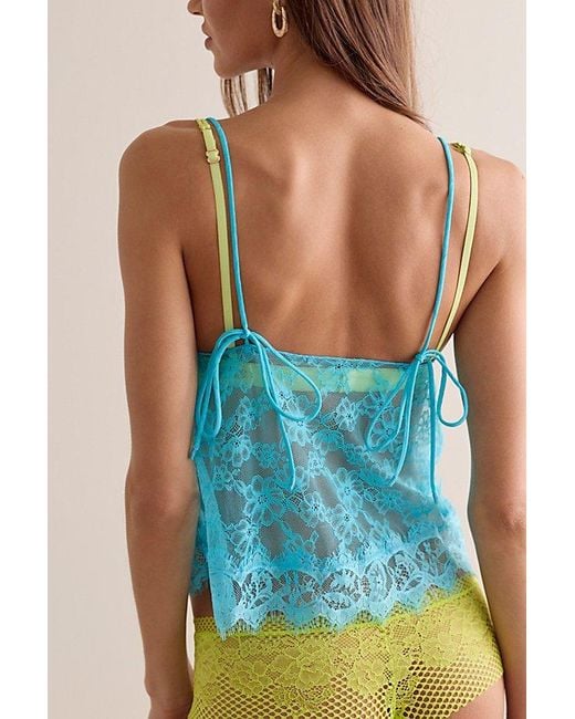 Free People Blue Bare Intentions Cami By