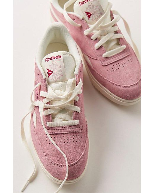 Reebok Pink Club C Double Trainers Shoe