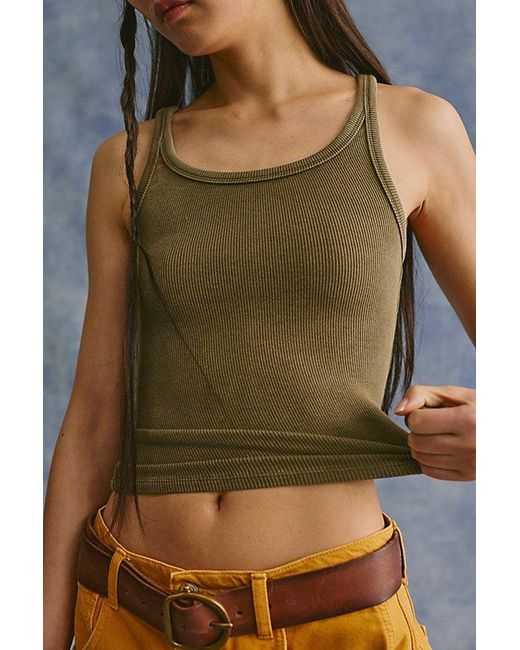 Free People Green Lychee Tank Top