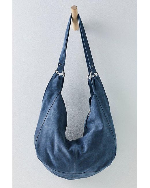 Free People Blue Roma Suede Tote Bag