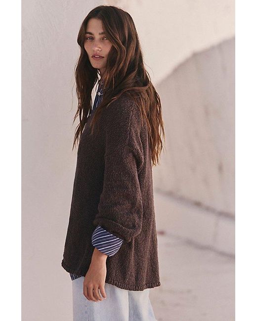 Free People Brown Ren Sweater Pullover