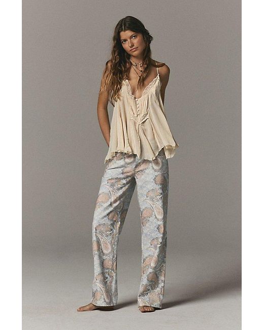 Free People Gray Tennessee Low-Rise Illusions Jeans