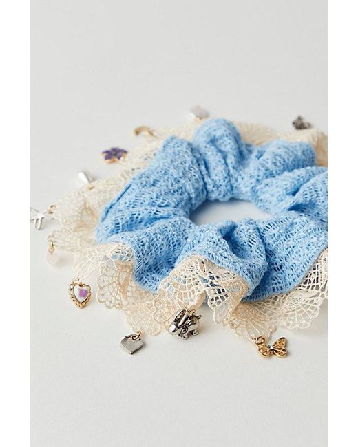Free People Pink Esmerelda Pony Locket Scrunchie