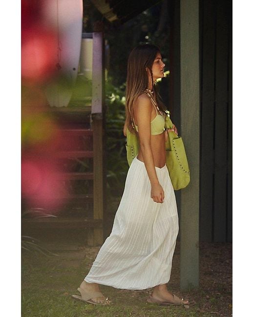 free-est Green Draped Dreams Skirt By