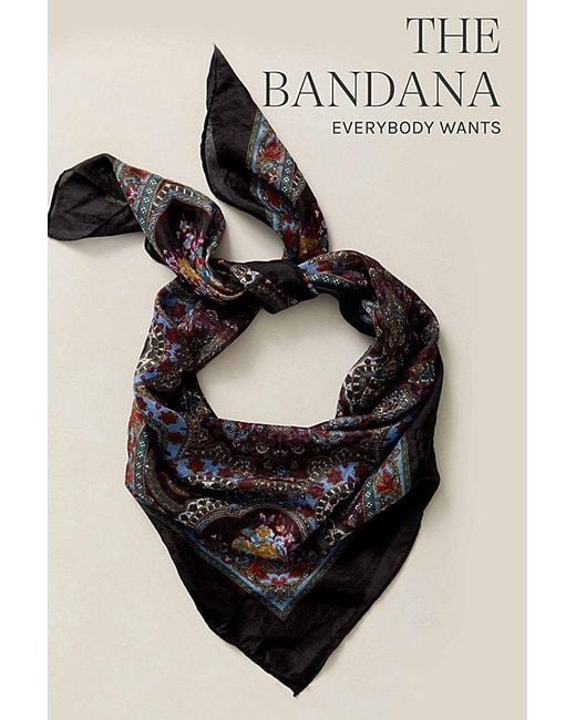 Free People Green So Silk Bandana
